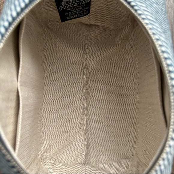 🆕 Hermes Bride-a-Brac H Natte Bicolor Wool Twill Vanity Case, Large Model - Picture 12 of 16